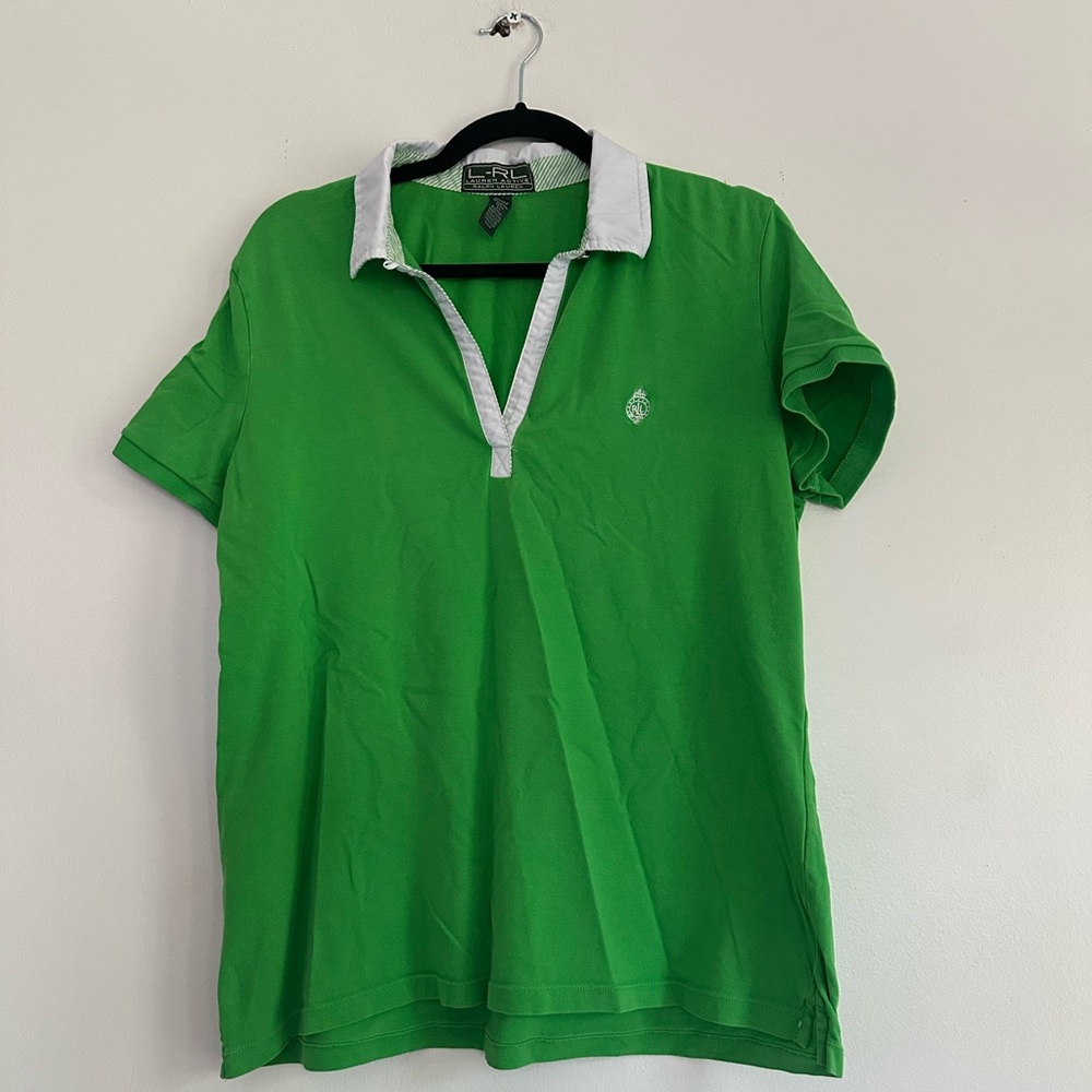 Lauren Active by Ralph Lauren Green Polo Shirt